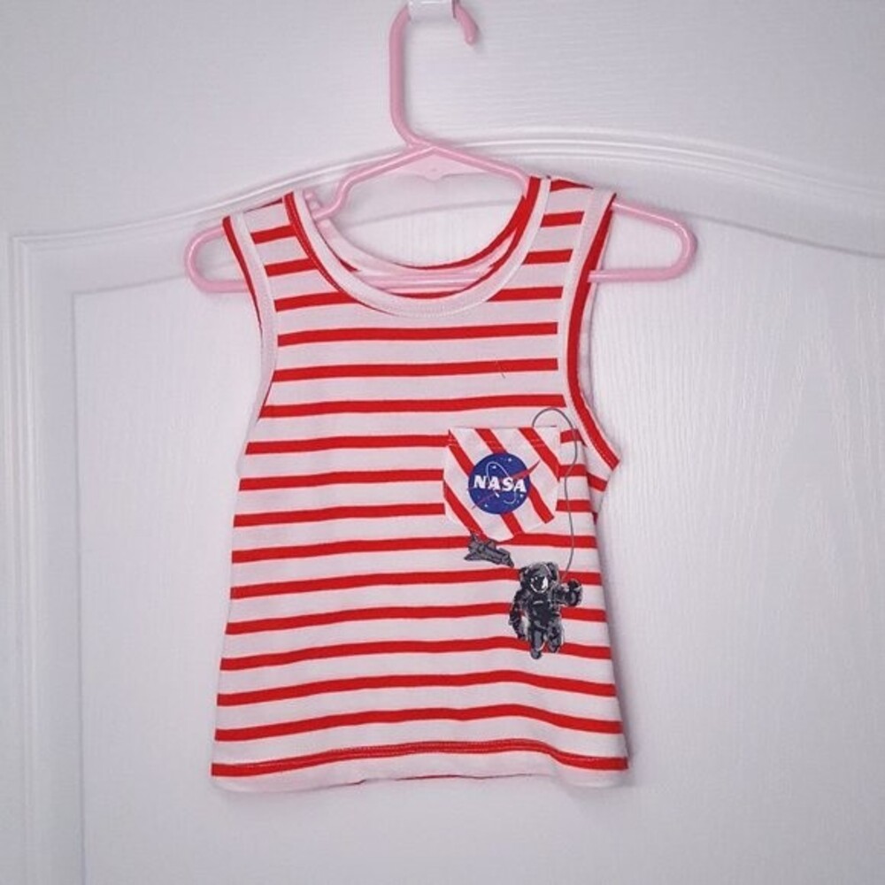 NASA Red Stripe Astronaut Tank Top